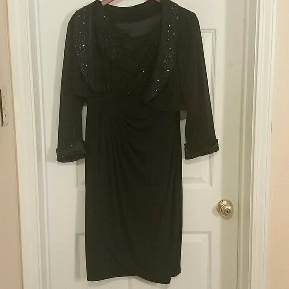 Dark blue two piece dress - Picture 1 of 3